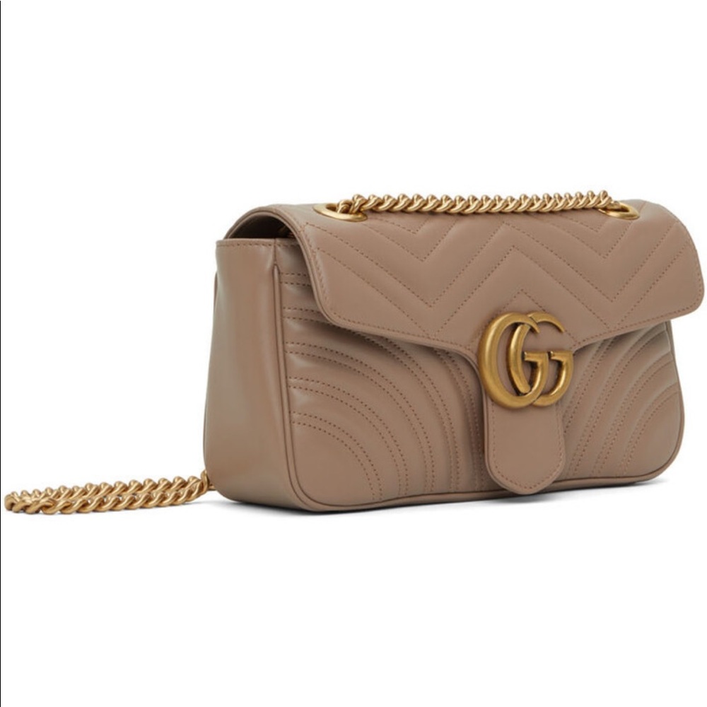 Gucci Pink GG Maramont 2.0 Shoulder Bag 100% Authentic